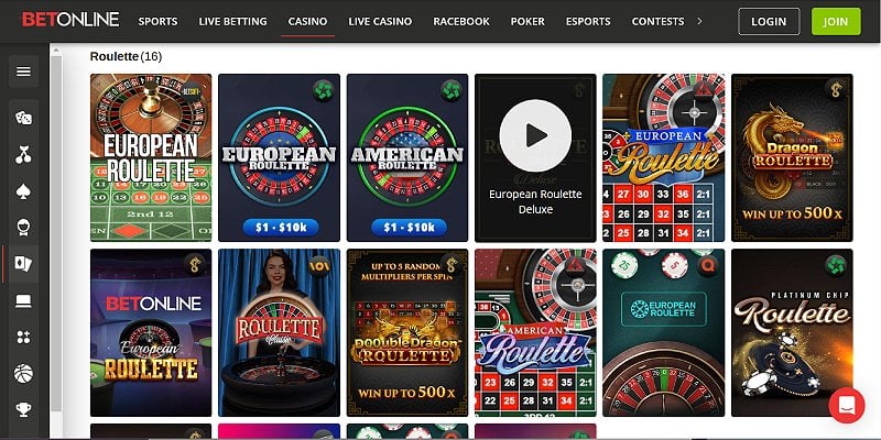 BetOnline Casino USA - Roulette