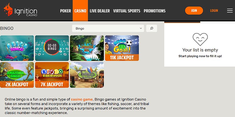 Ignition Casino US - Bingo