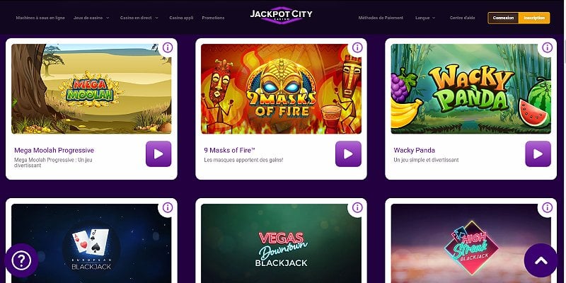 Jackpot City Casino CA FR