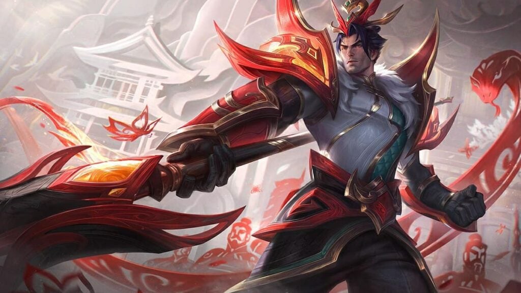 Picture showing Jarvan IV skin in League of Legends.