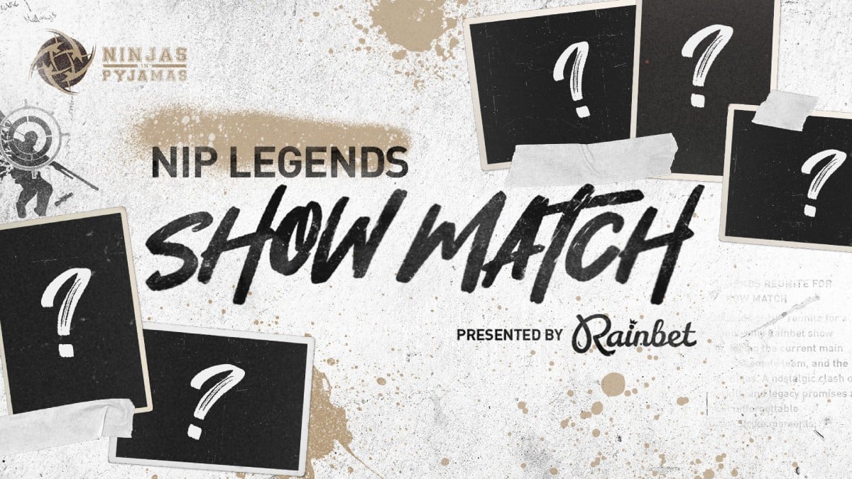 Ninjas in Pyjamas 25th anniversary Rainbet-backed CS2 showmatch
