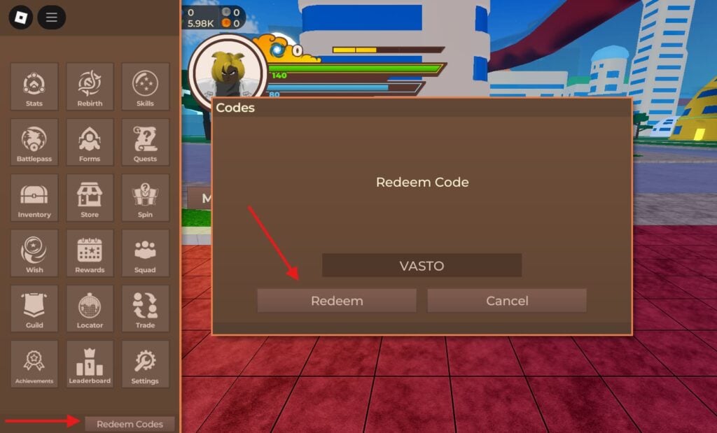 Redeem code Dragon Blox