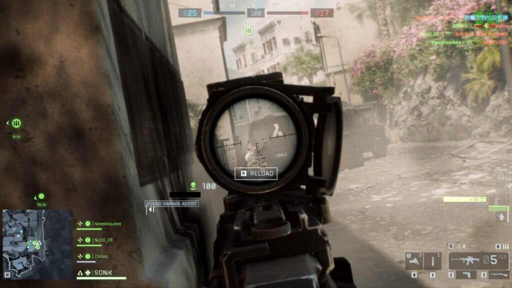 Battlefield 6 multiplayer gameplay with SOVIS filter turned on