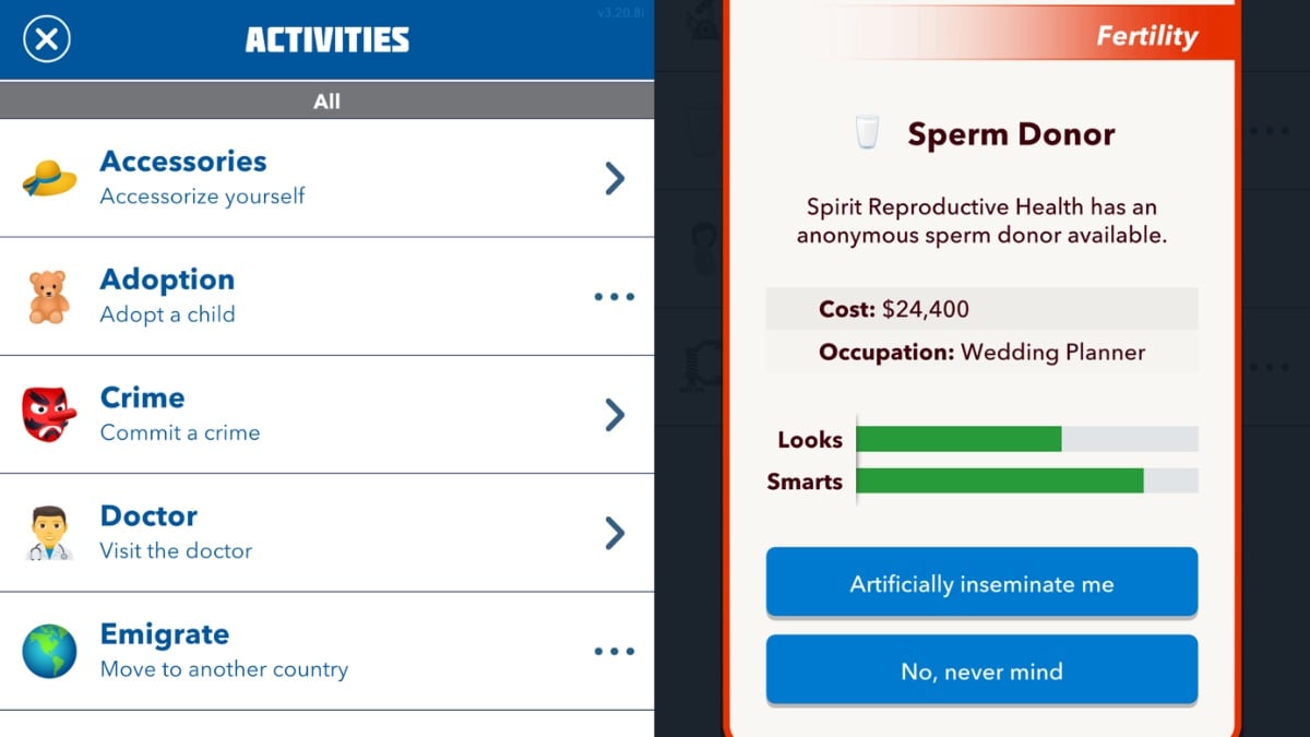 Sperm donor in bitilfe