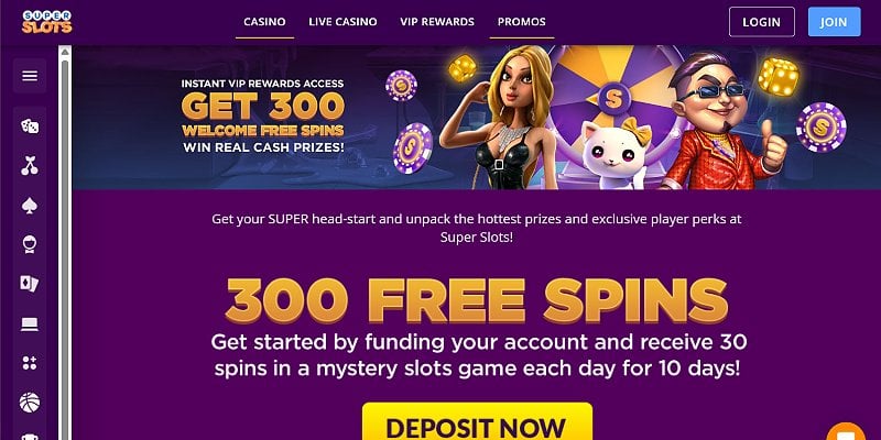 Super Slots Casino US - Bonus-