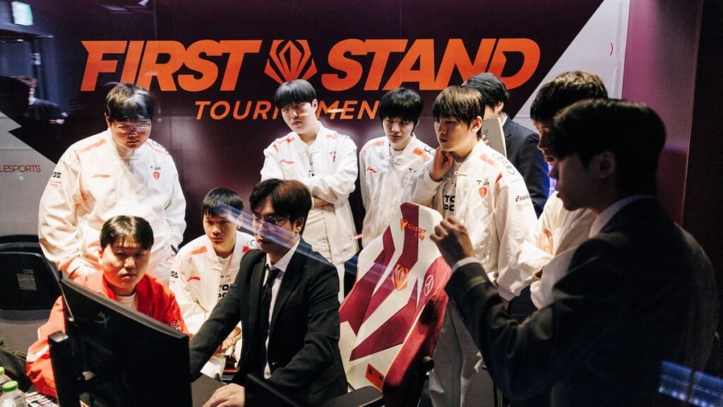 Top Esports are seen back stage at First Stand Tournament 2025 Knockout Stage on March 15, 2025 at LoL Park in Seoul, Korea.
