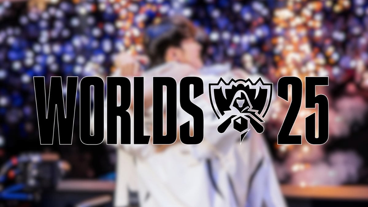 Picture showing Worlds 2025 logo with the past winners behind it.