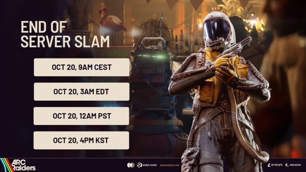 ARC Raiders Server Slam end date and times