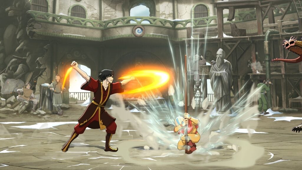 Screenshot from Avatar Legends: The Fighting Game.