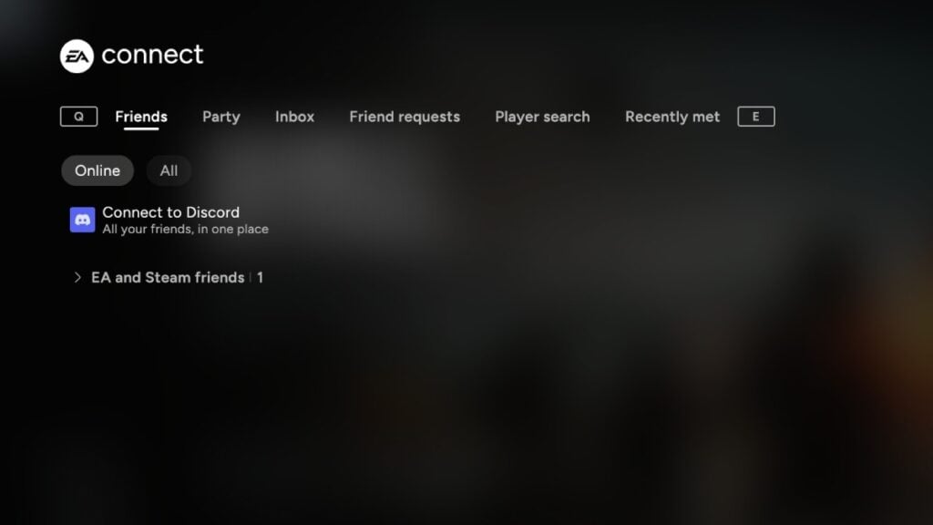 Social menu in Battlefield 6