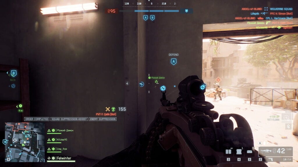 Enemy Suppression tag in Battlefield 6