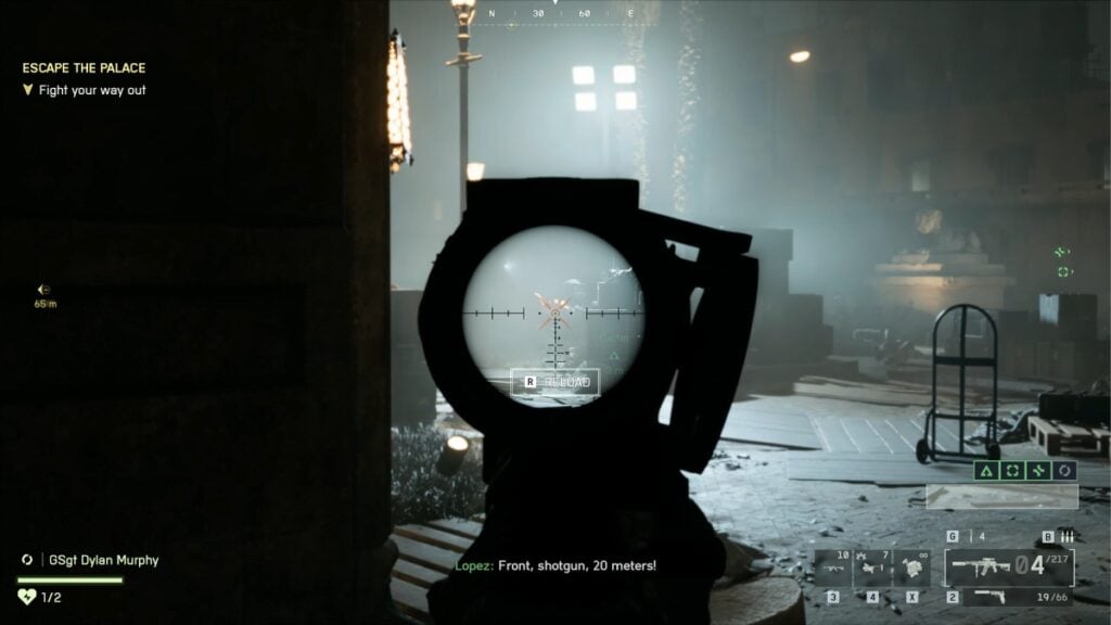 una misión nocturna en Battlefield 6