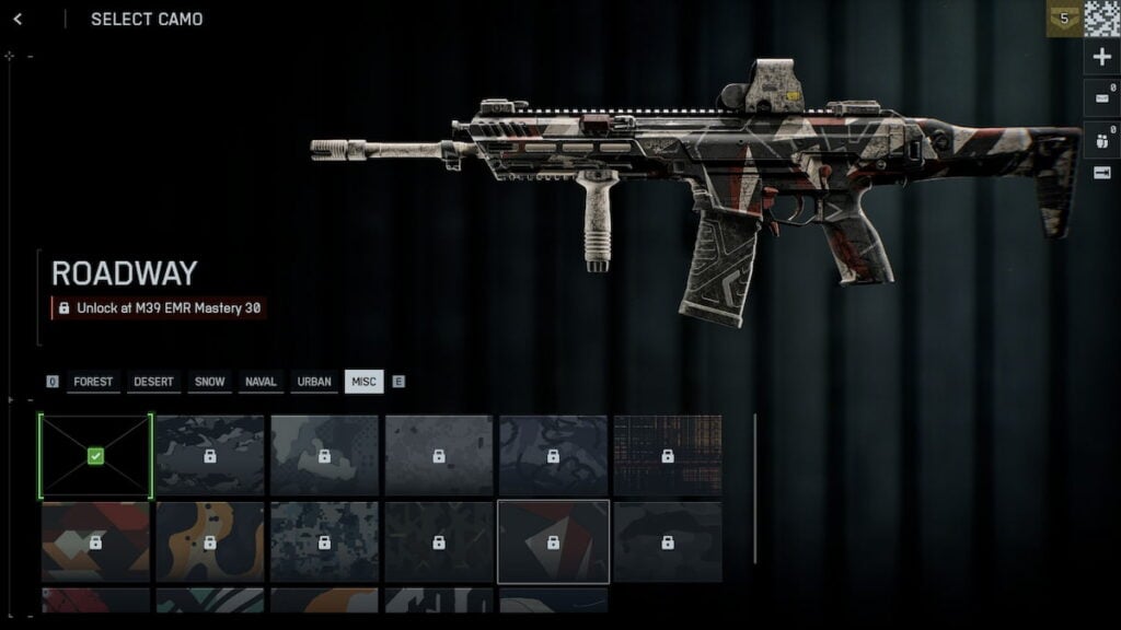 Roadway camo in Battlefield 6