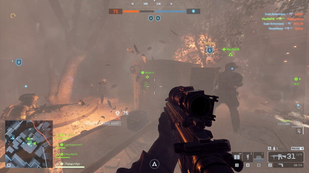 Smoke assist medal in Battlefield 6