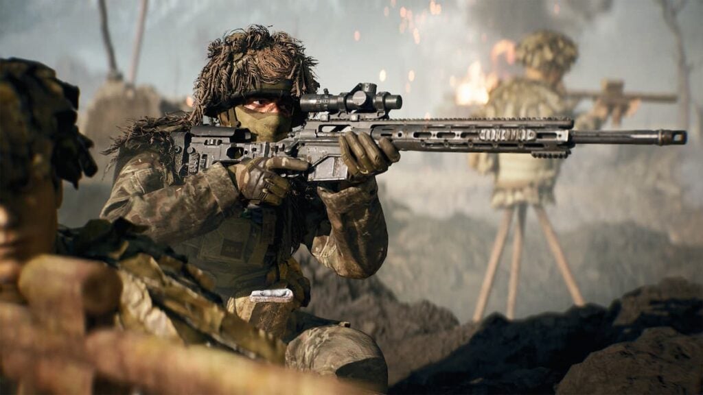 Francotirador apuntando en Battlefield 6