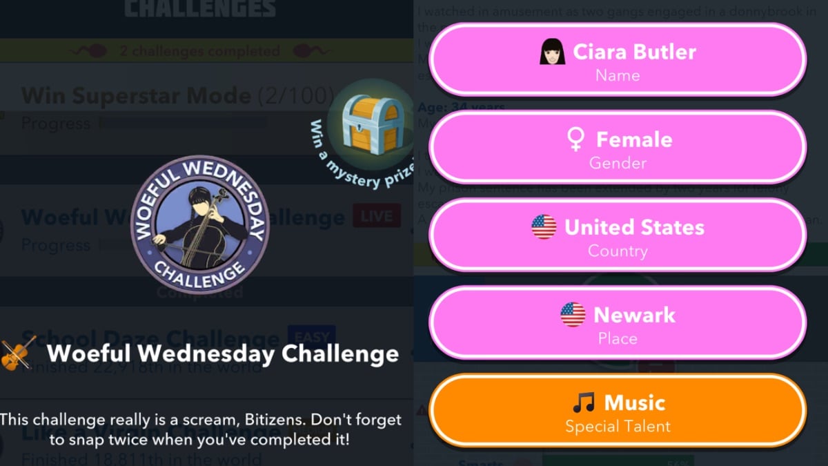 woeful wednesday challenge