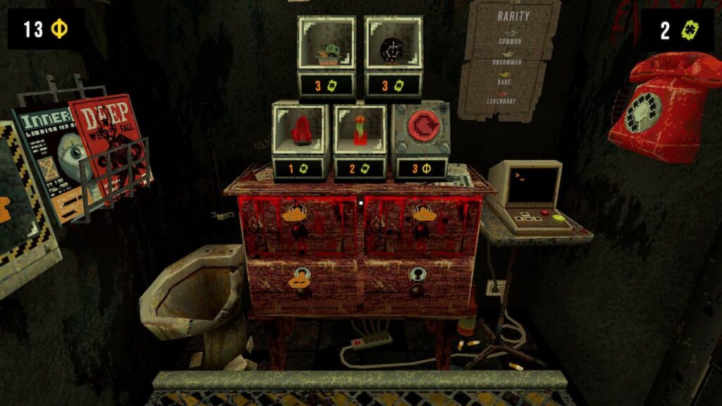 Corpses in drawers in CloverPit