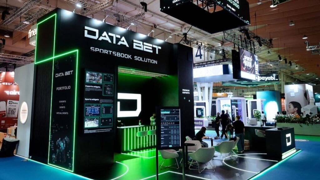 DATA.BET booth at the SBC Summit Lisbon 2025