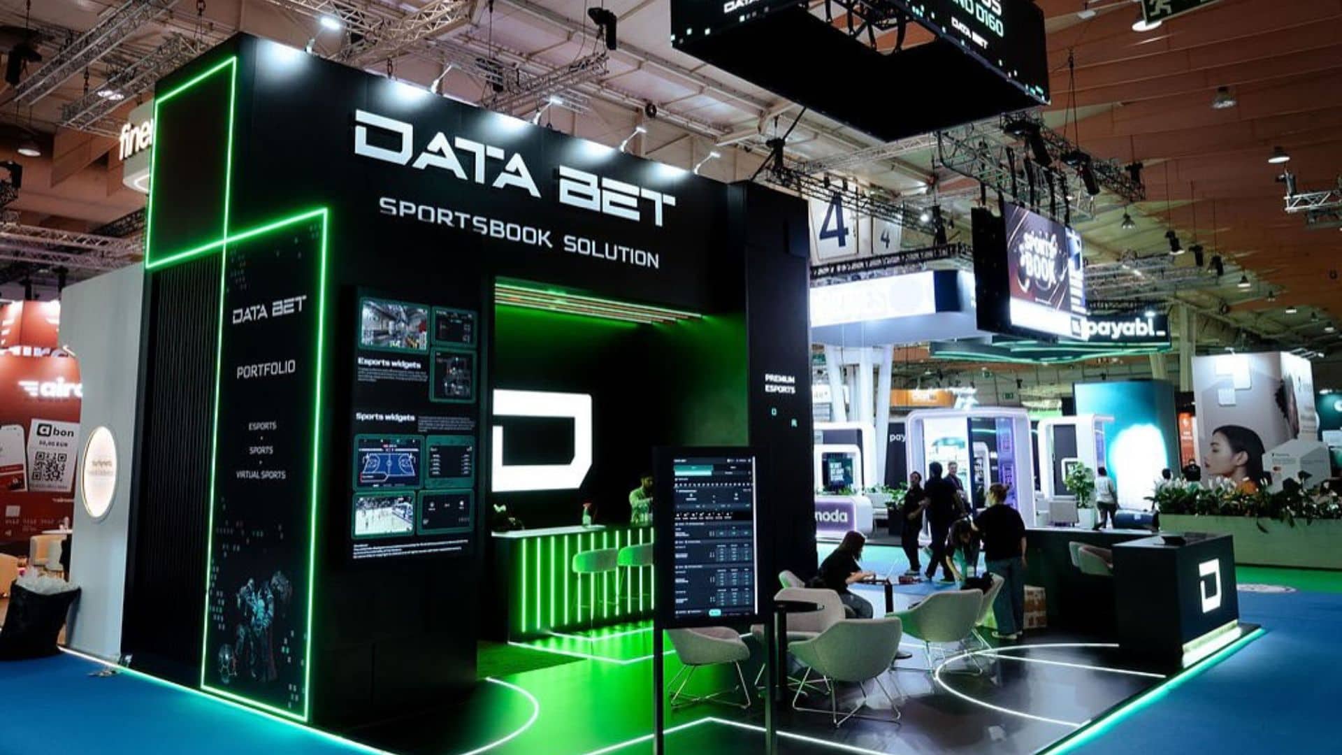 Stand de DATA.BET en la SBC Summit Lisboa 2025