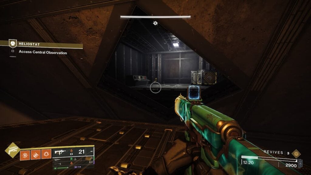 Terminal for the data pad in Destiny 2 Heliostat mission