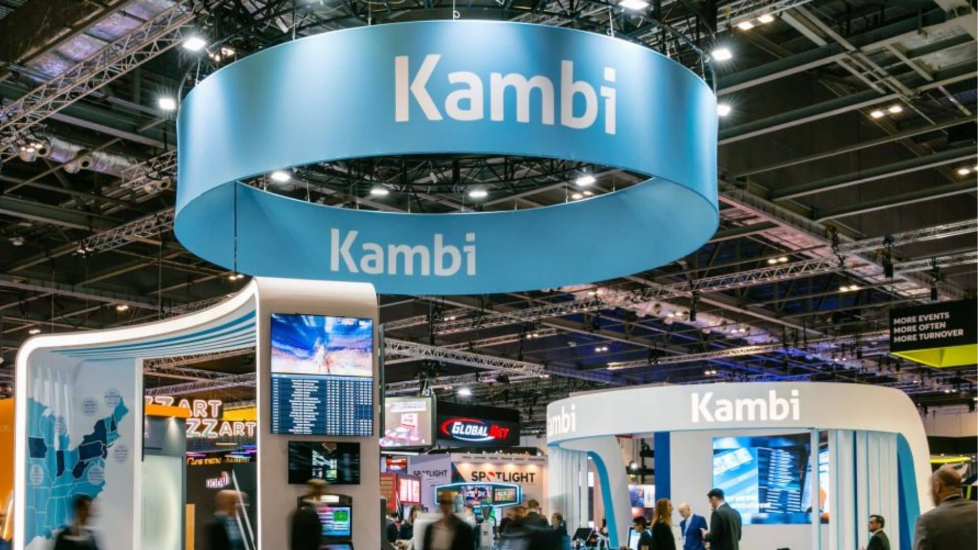 Kambi booth during an event