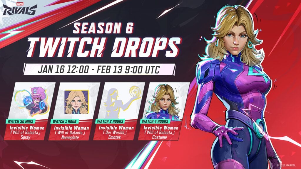 Marvel Rivals season 6 Twitch Drops