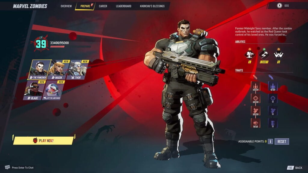 The Punisher in Marvel Zombies mode