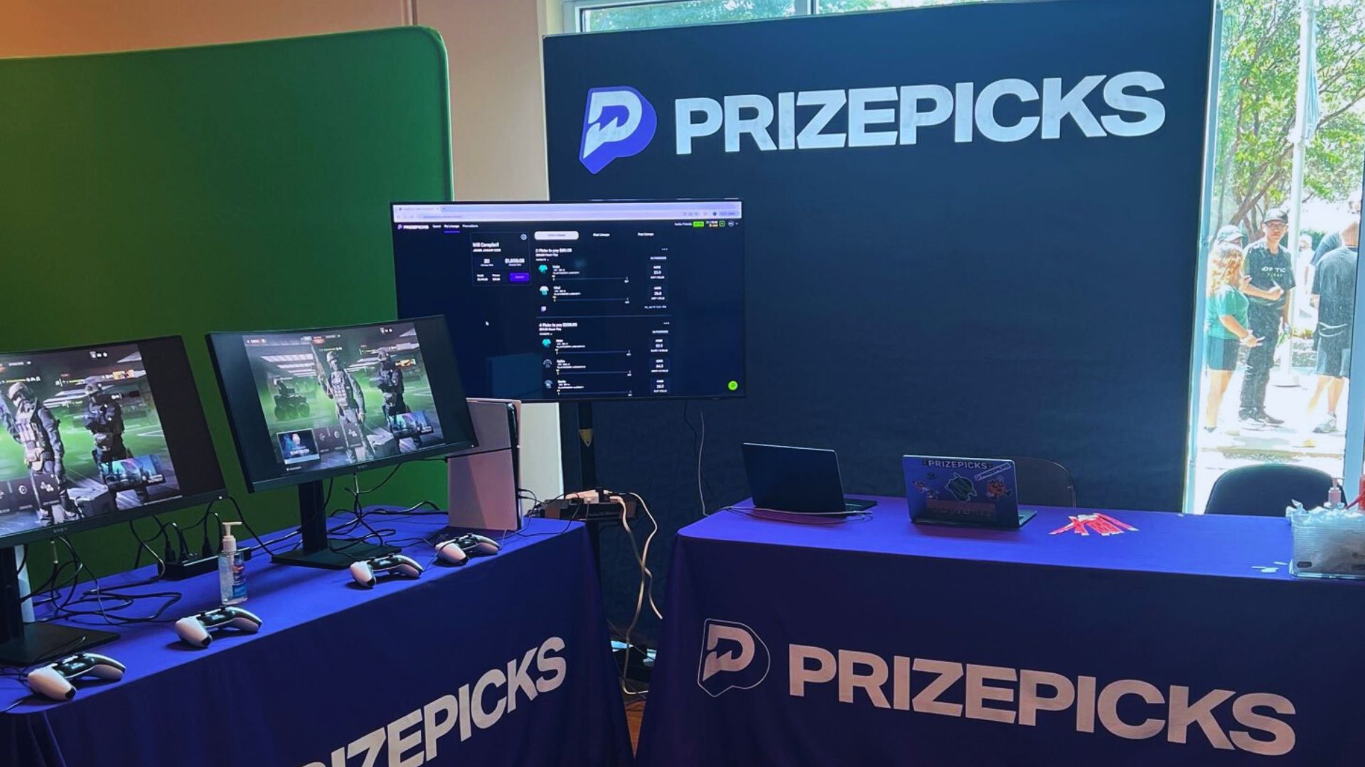 PrizePicks booth at the Call of Duty League Championship