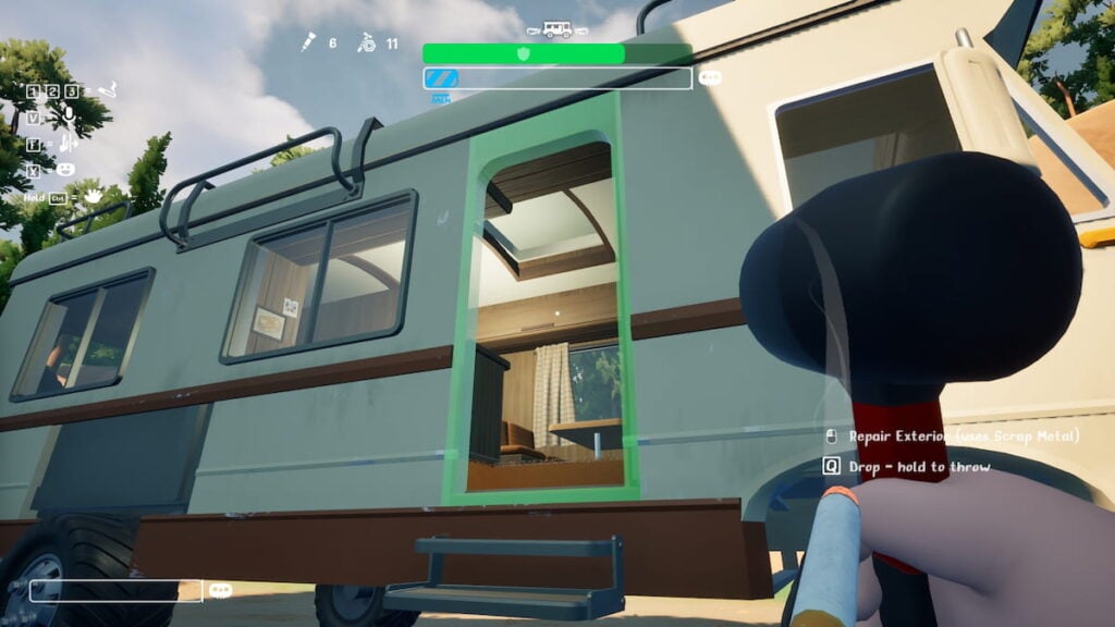 Repairing the door with the Repair Hammer in RV There Yet?