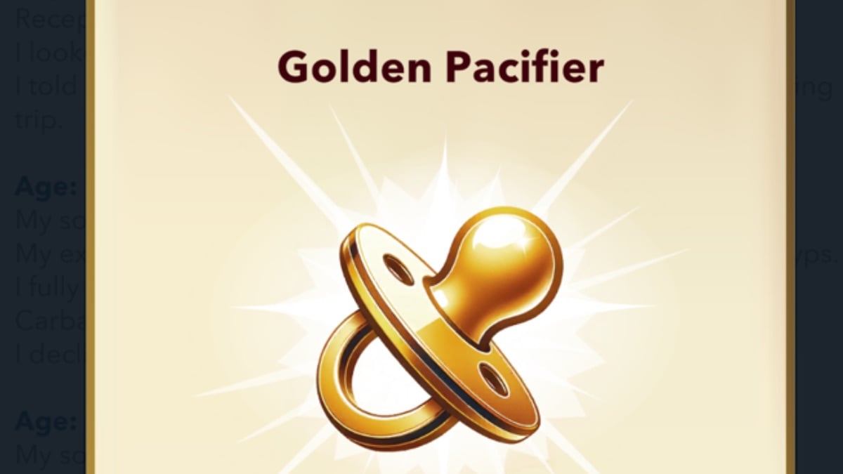 the golden pacifier in bitlife