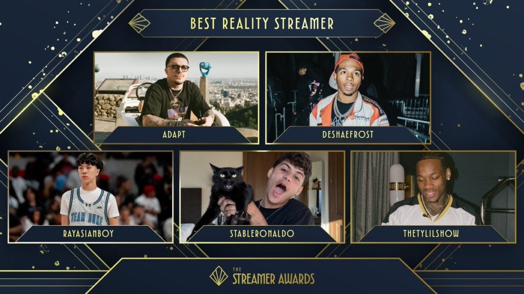The Streamer Awards 2025 Best Reality Streamer nominees