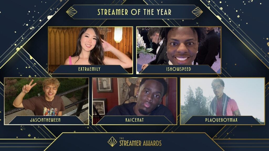 The Streamer Awards 2025 Streamer of the Year nominees