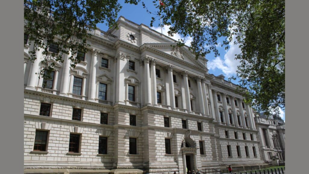U.K.'s HM Treasury building