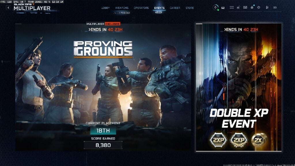 Black Ops 7's second Double XP event