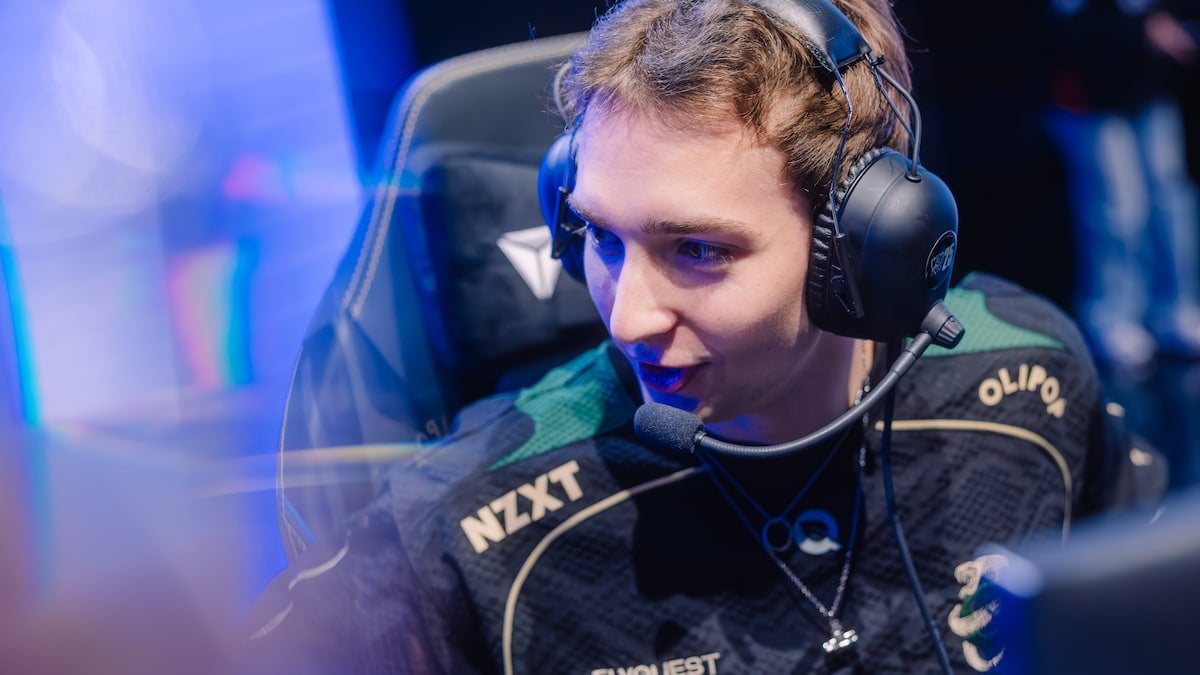 Busio of FlyQuest competes at League of Legends Worlds 2025 Swiss Stage on October 15, 2025 in Beijing, China.