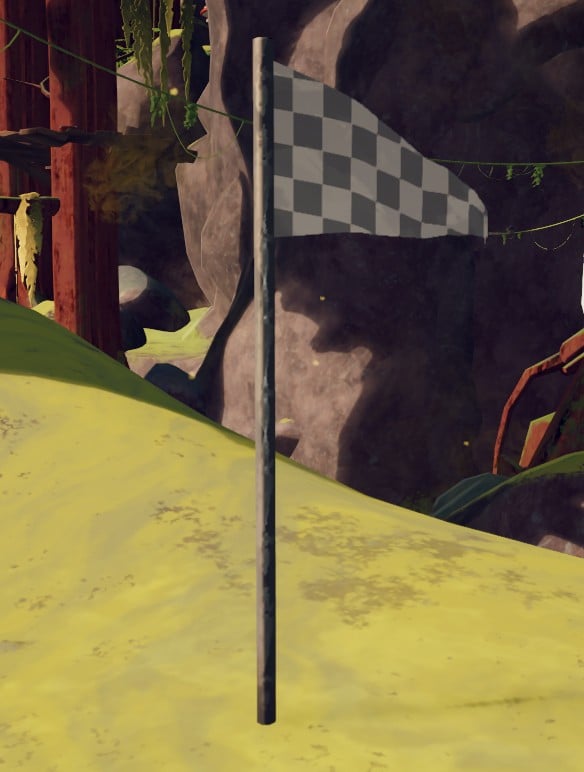 un indicador de punto de control establecido en PICO