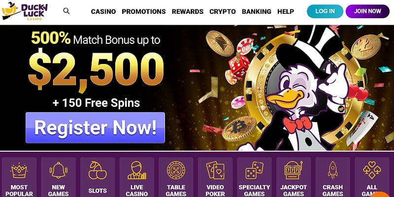 DuckyLuck Casino Welcome Bonus