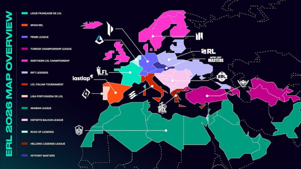Picture showing regional leagues for EMEA Regional Leagues 2026.