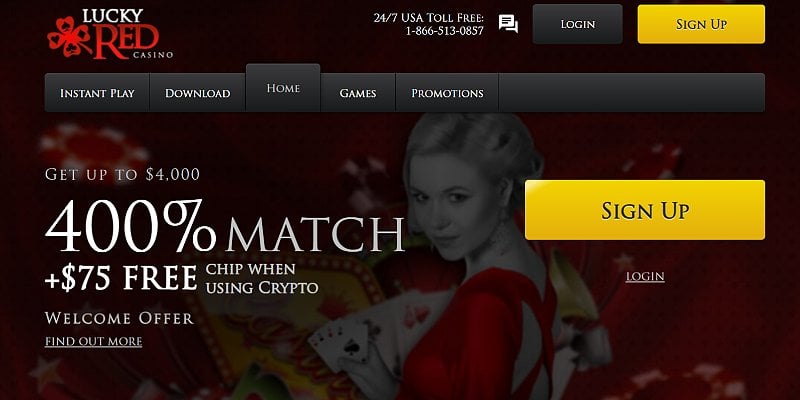 Lucky Red Casino US - Bonus