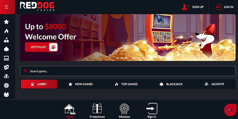 Red Dog Casino USA - Bonus