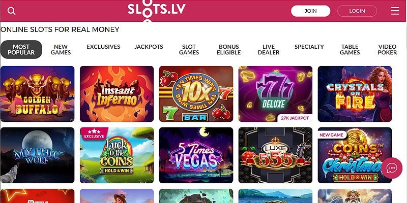 Slots.lv Casino Review