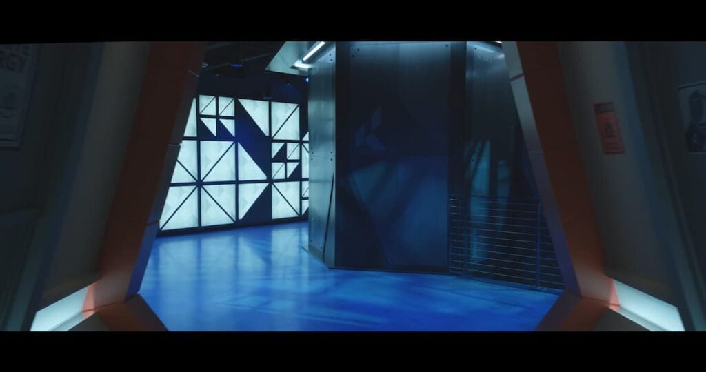 A picture of the lane toward the office space in Riot's Mercer Island VALORANT office