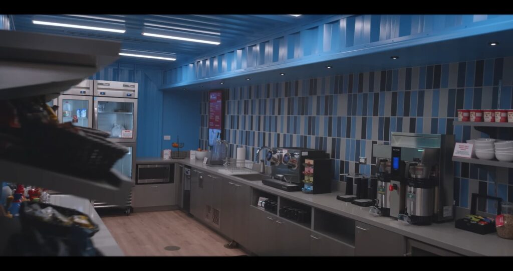 VALORANT-themed kitchen in Mercer Island Riot office