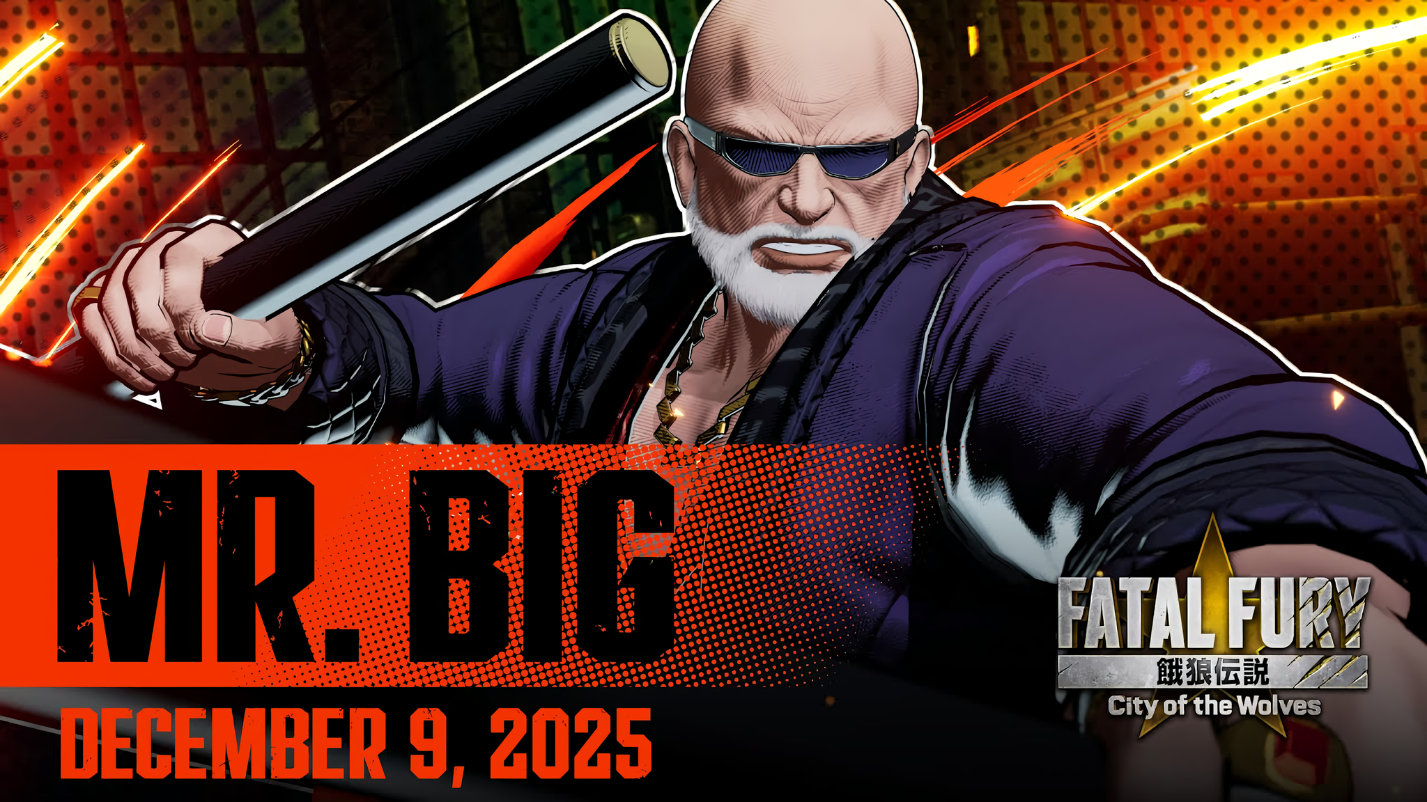 Mr. Big from Fatal Fury: City of the Wolves on the poster cover