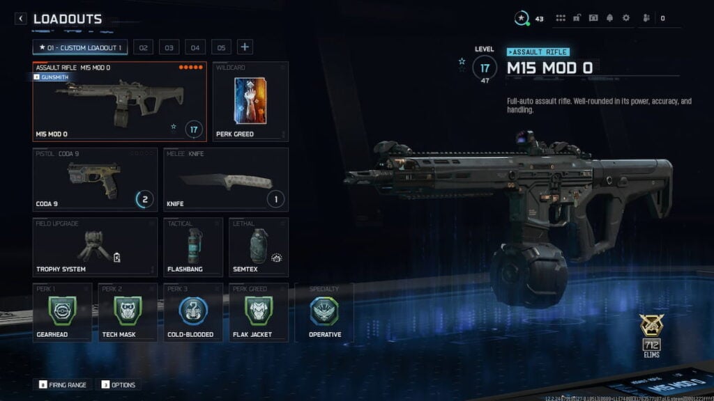 Hardpoint loadout in Black Ops 7