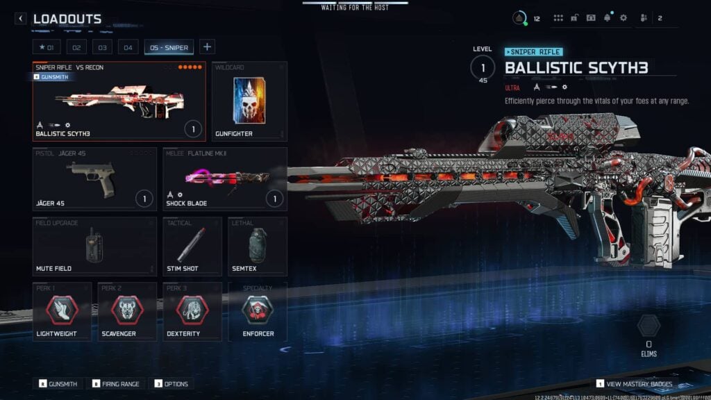 La mejor configuración de clase VS Recon en Black Ops 7, que muestra la mejora de campo, el equipo y las ventajas más importantes