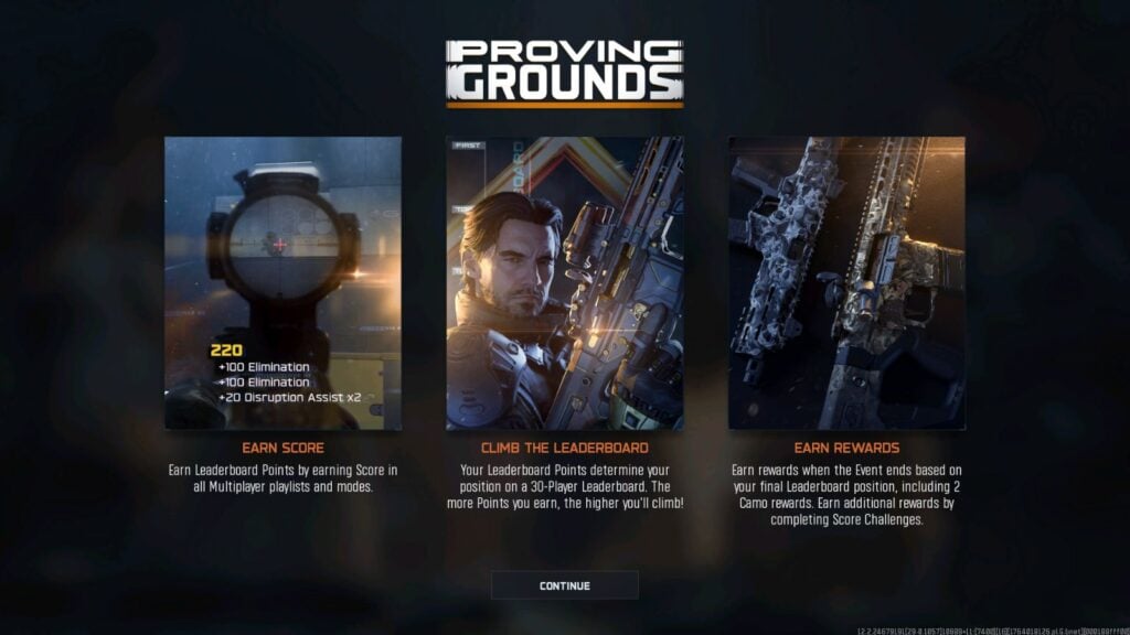 Black Ops 7 Proving Grounds event mechanics, detailing how to climb the leaderboard