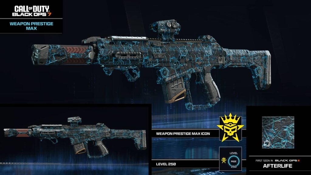 Recompensas máximas de prestigio de armas en Black Ops 7