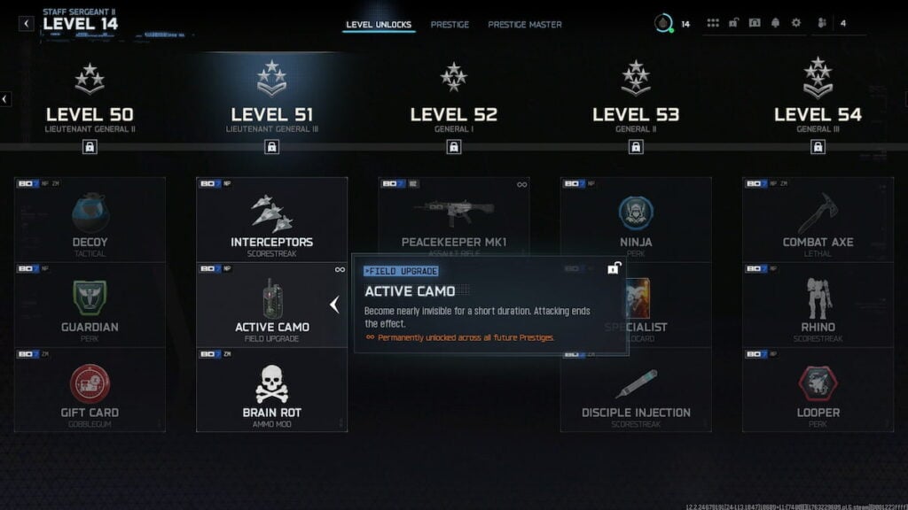 El camuflaje activo en el nivel se desbloquea en BO7