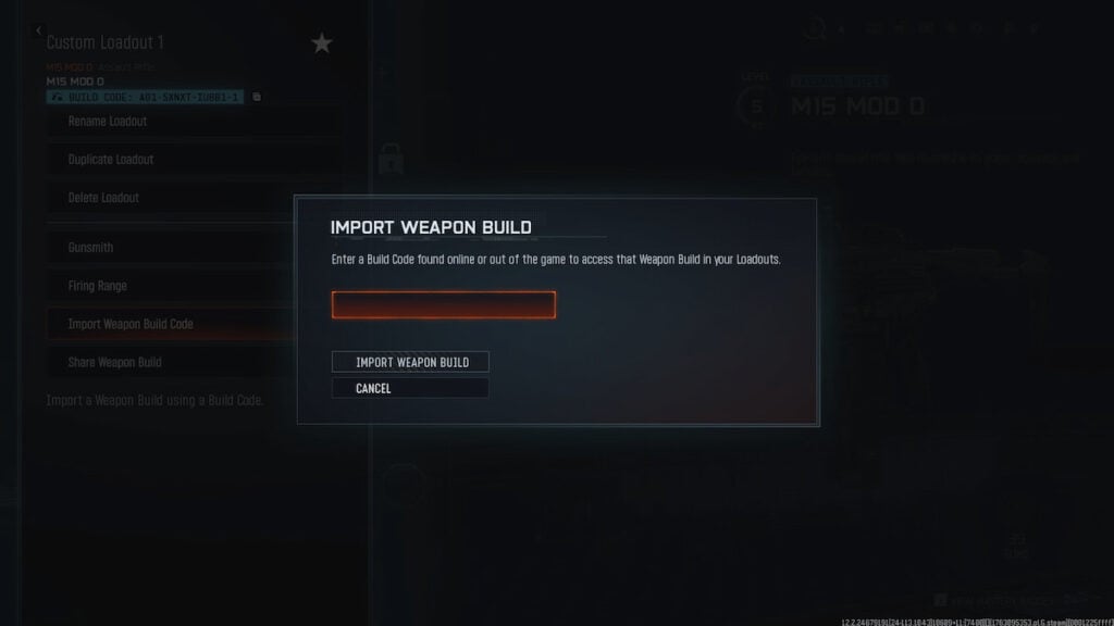 Importación de construcciones de armas a Black Ops 7